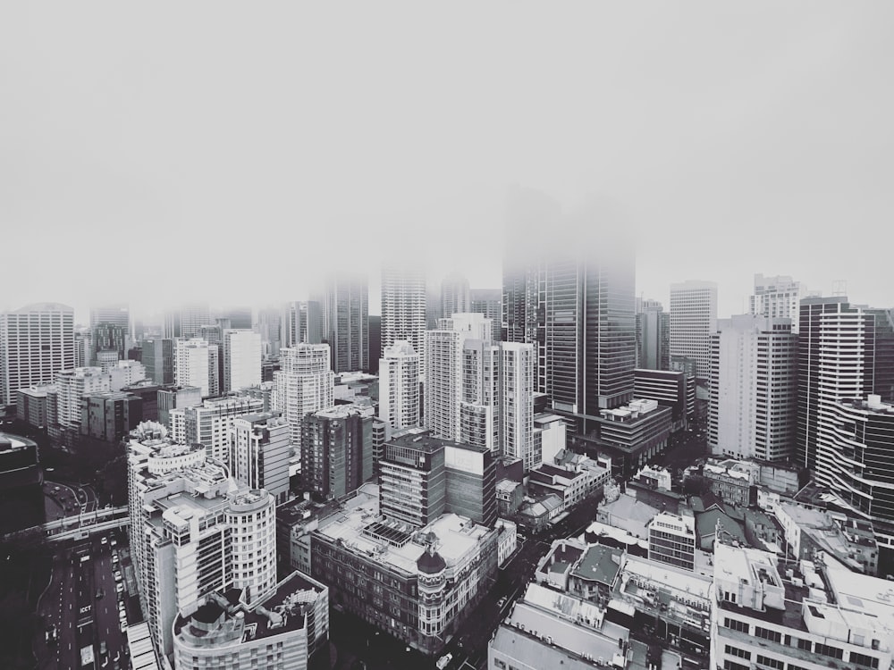 city buildings under white sky during daytime