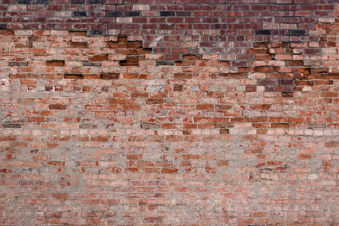 brown and white brick wall