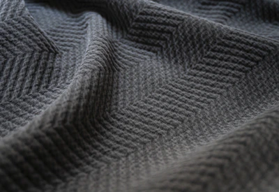Close-up of high-quality fabric texture used in Zrow's trendy fashion collection.