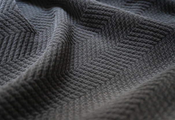Close-up of high-quality fabric texture used in Zrow's trendy fashion pieces