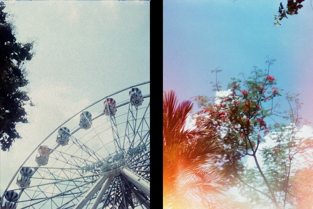 ferris wheel under cloudy sky during daytime