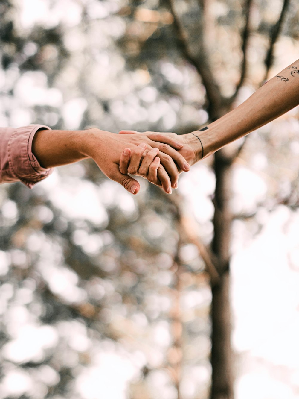 person holding hands with white clouds