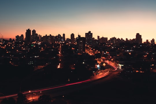 time lapse photography of city during night time in Goiânia Brasil