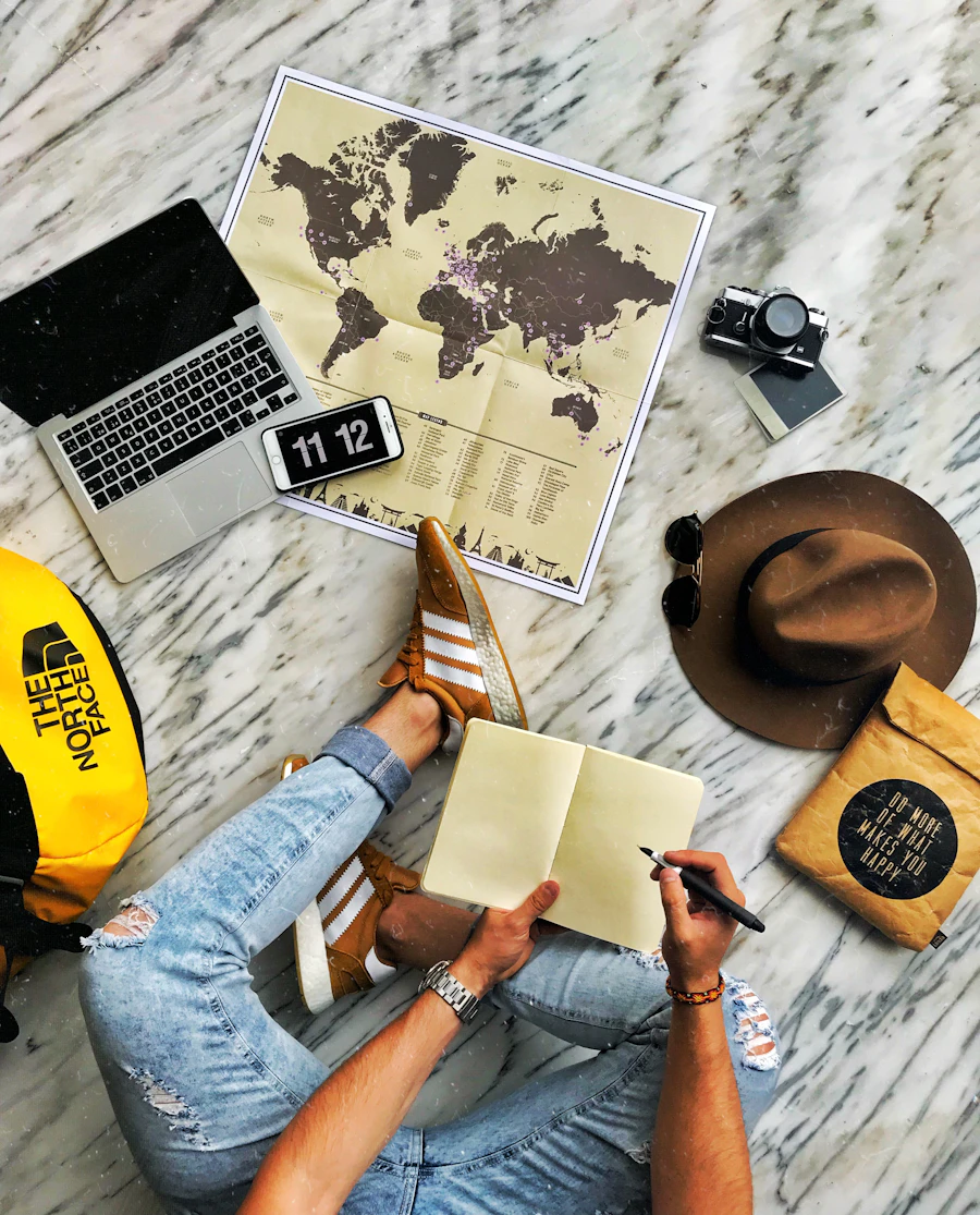 Travel planning at the Merair office