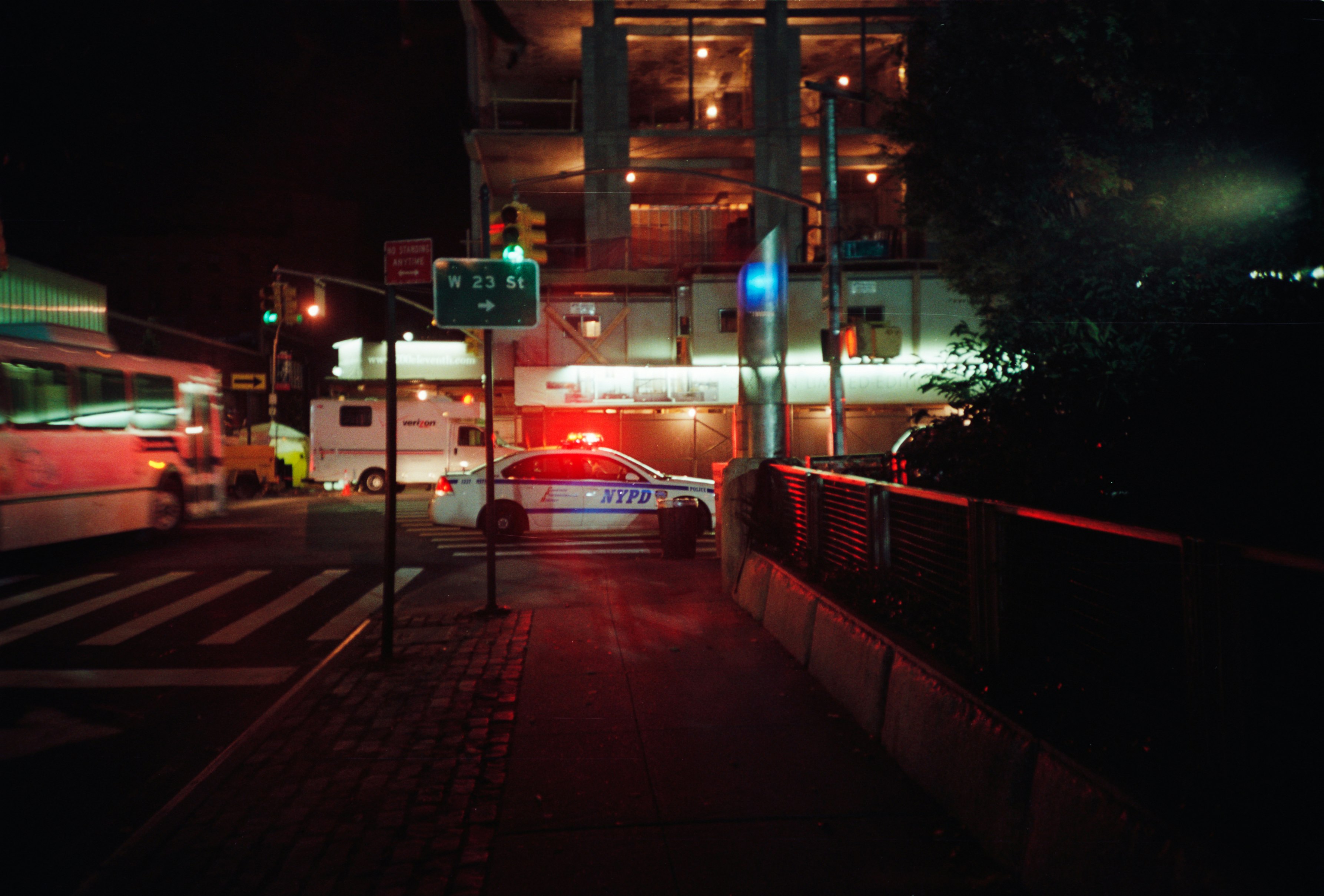 cars on road during night time