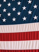 blue and white star flag