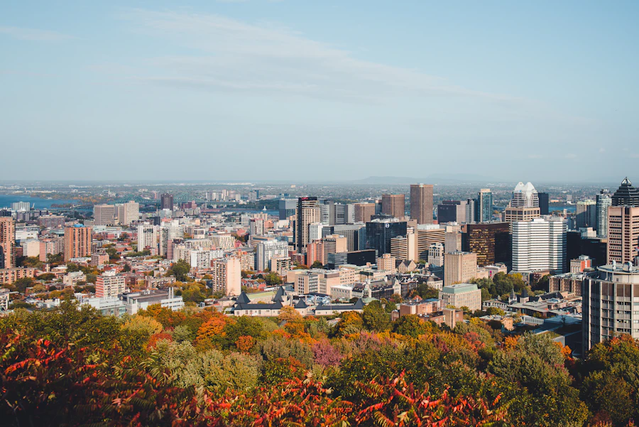 Vue urbaine de Montréal au Québec