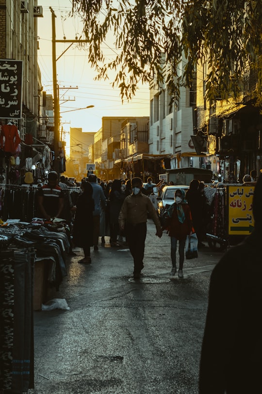 people walking on street during daytime in Ahvaz Iran