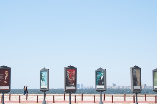 red and black metal frame in İzmir Turkey