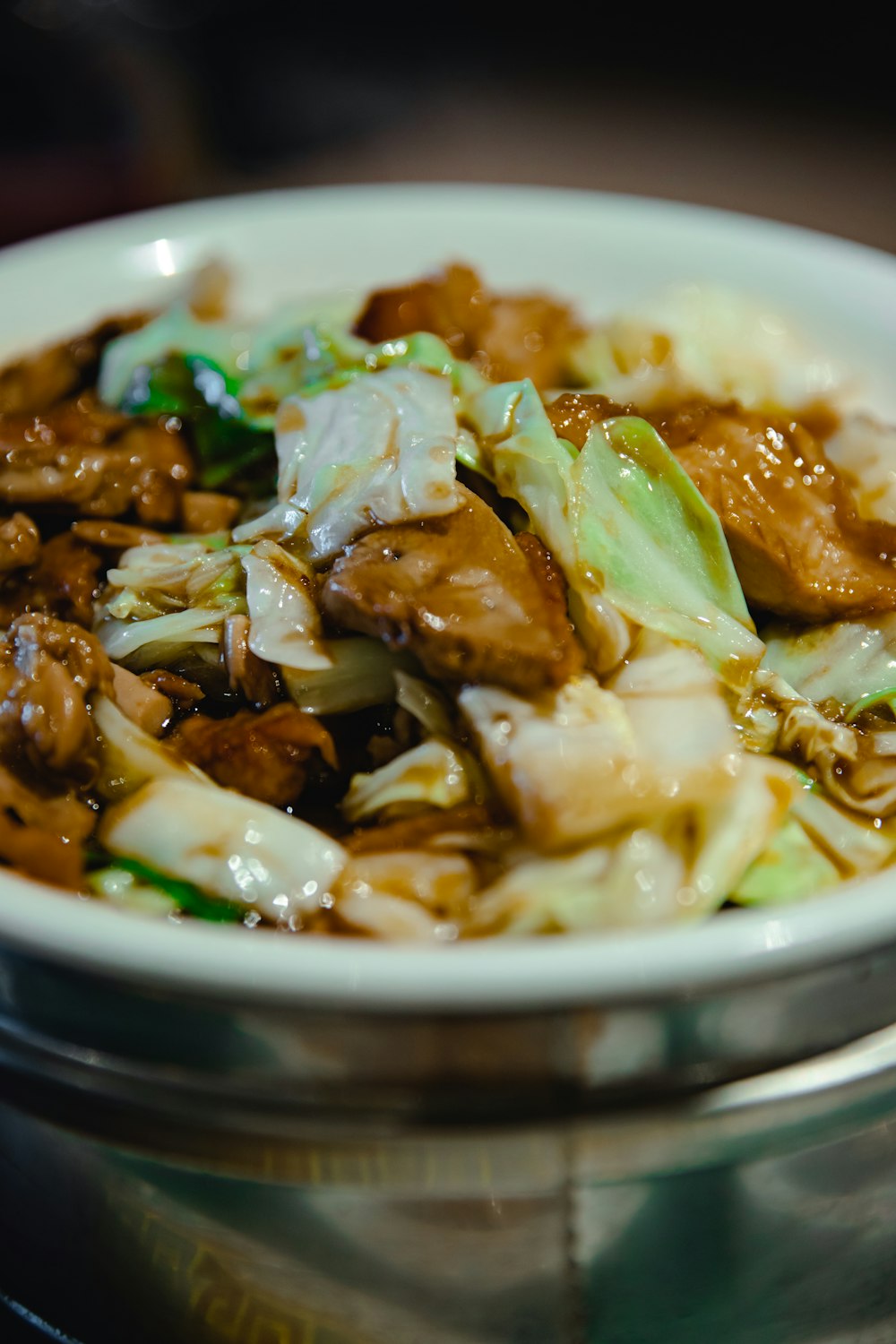 cooked food in white ceramic bowl