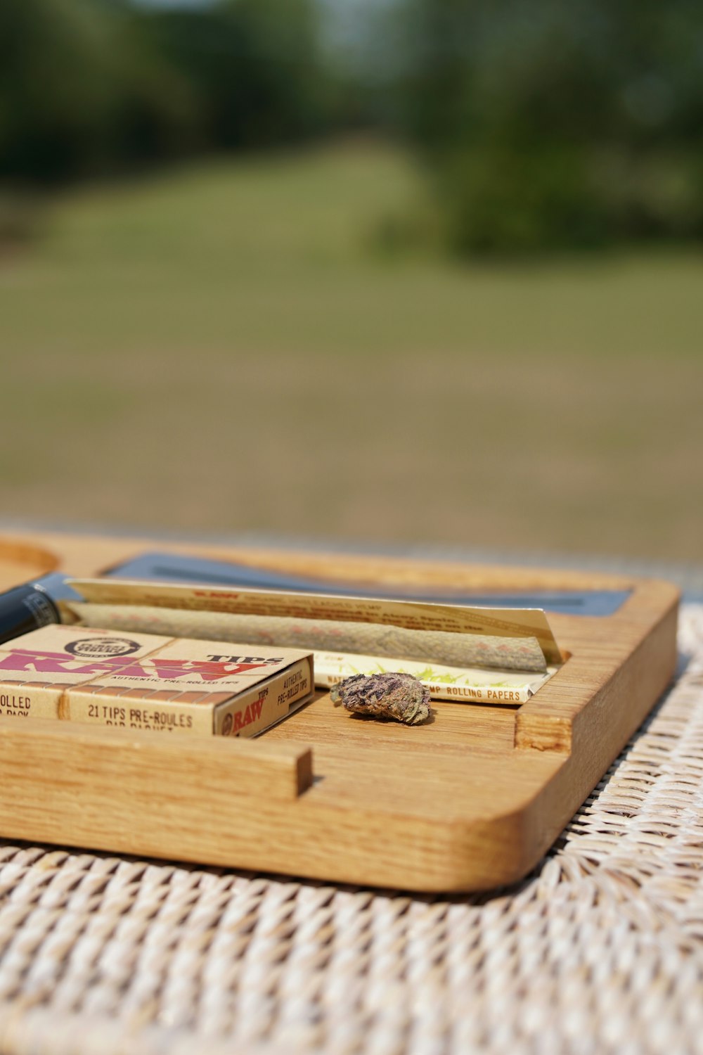 brown wooden board with brown wooden frame