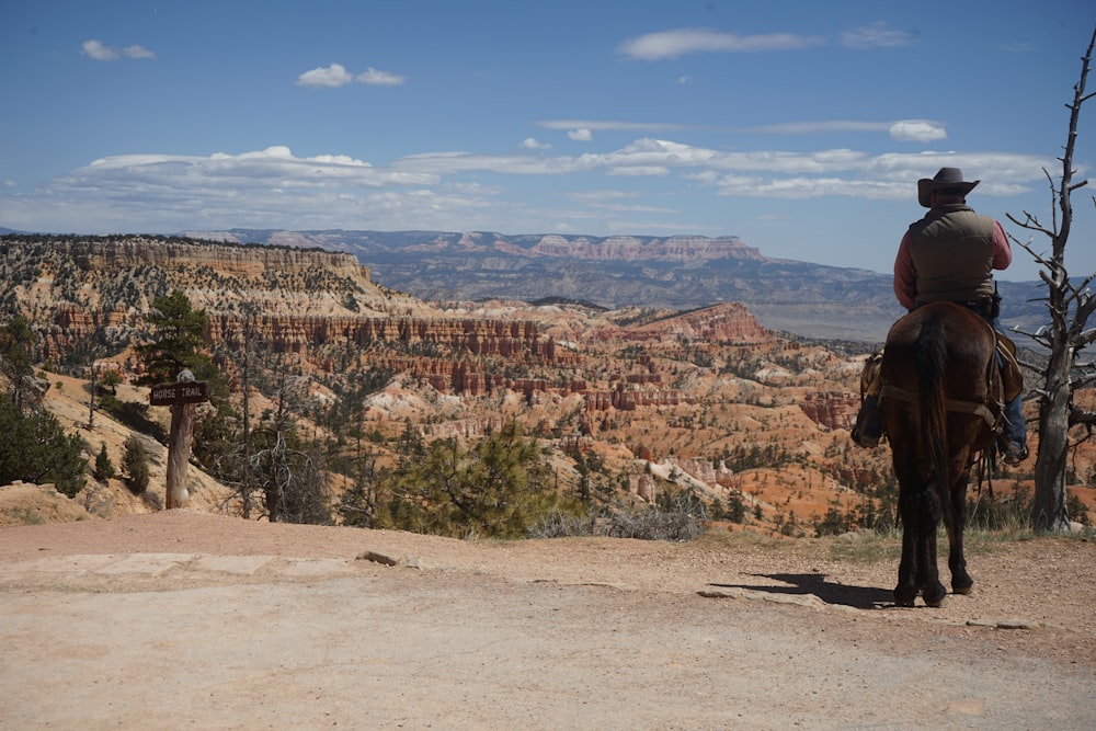 man in brown jacket standing on brown rock formation during daytime