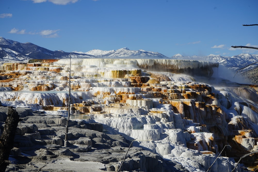 white and brown rock formation under blue sky during daytime