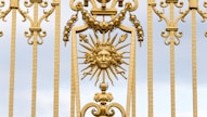 gold angel embossed wall decor