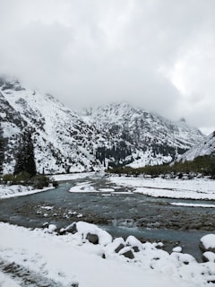 snow covered mountain during daytime