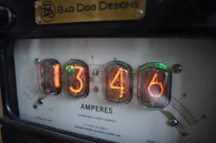 Close shot of a digital multimeter displaying precise voltage readings during diagnostics.