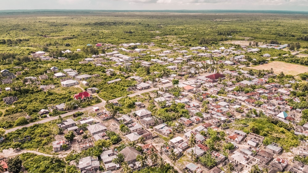 aerial view of city during daytime