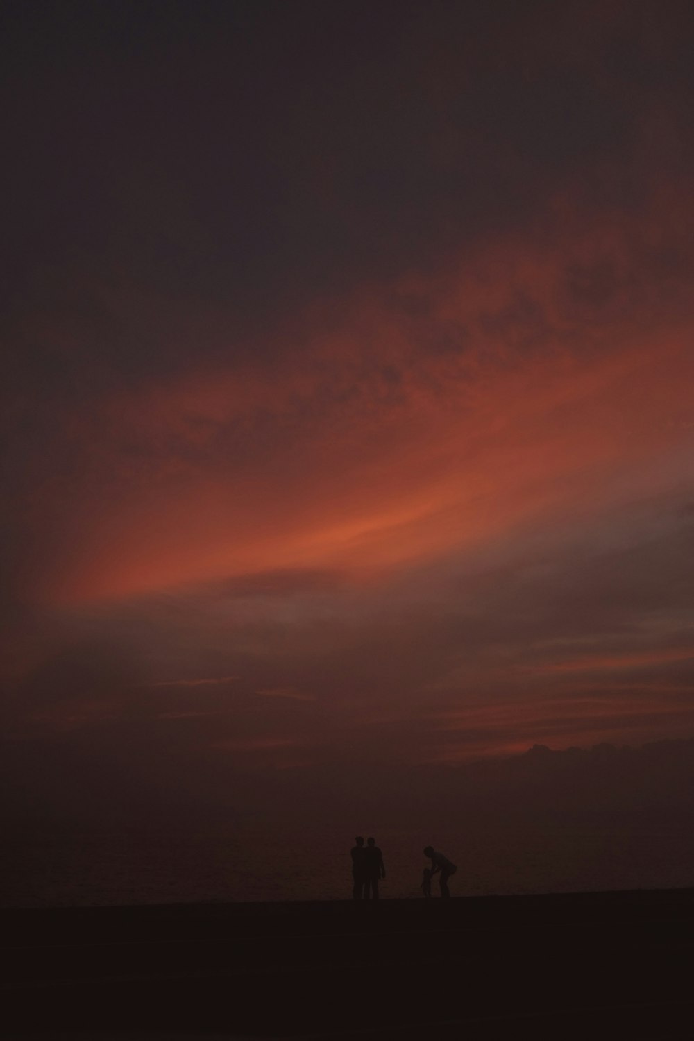 blue and orange cloudy sky