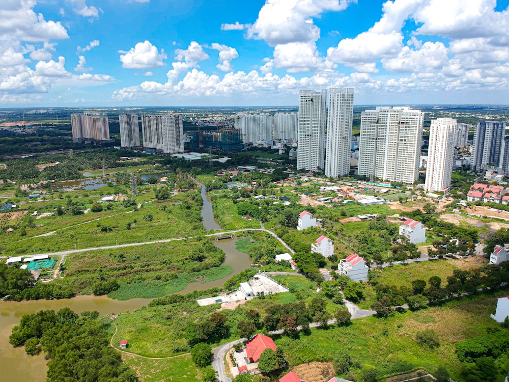 aerial view of city buildings during daytime