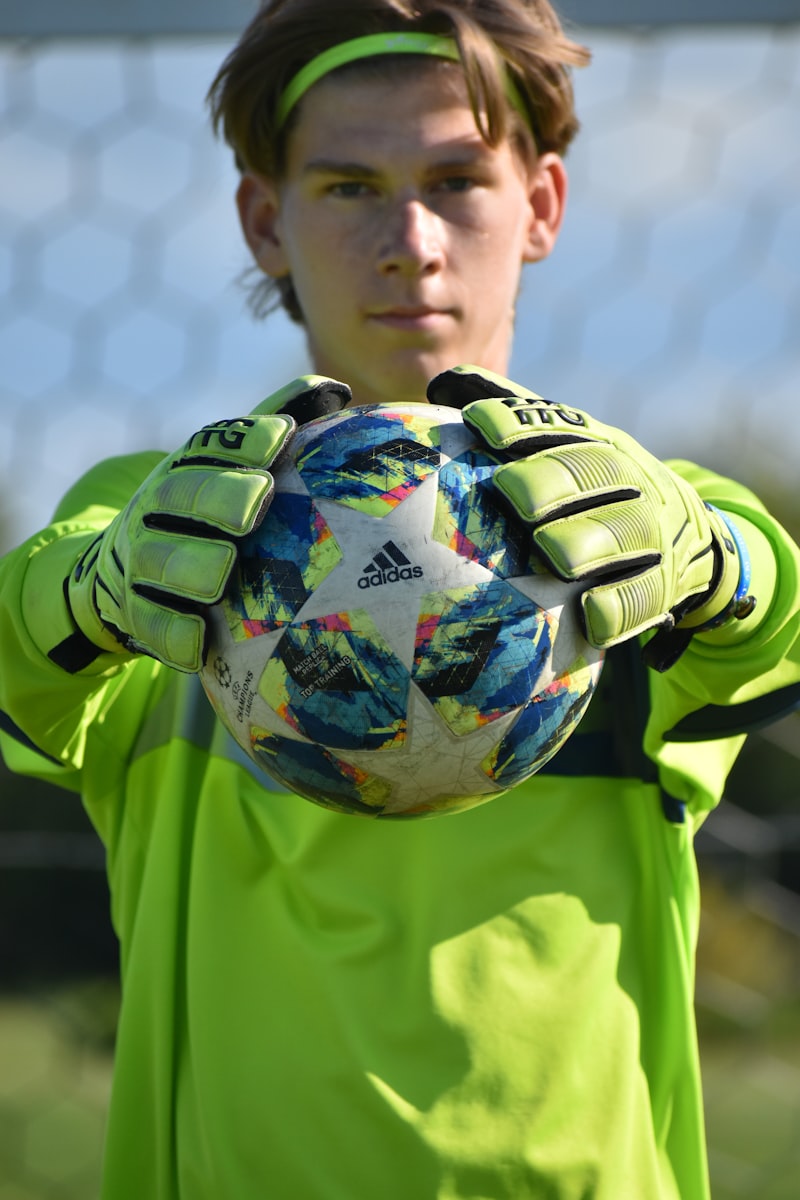 Jugador joven de fútbol