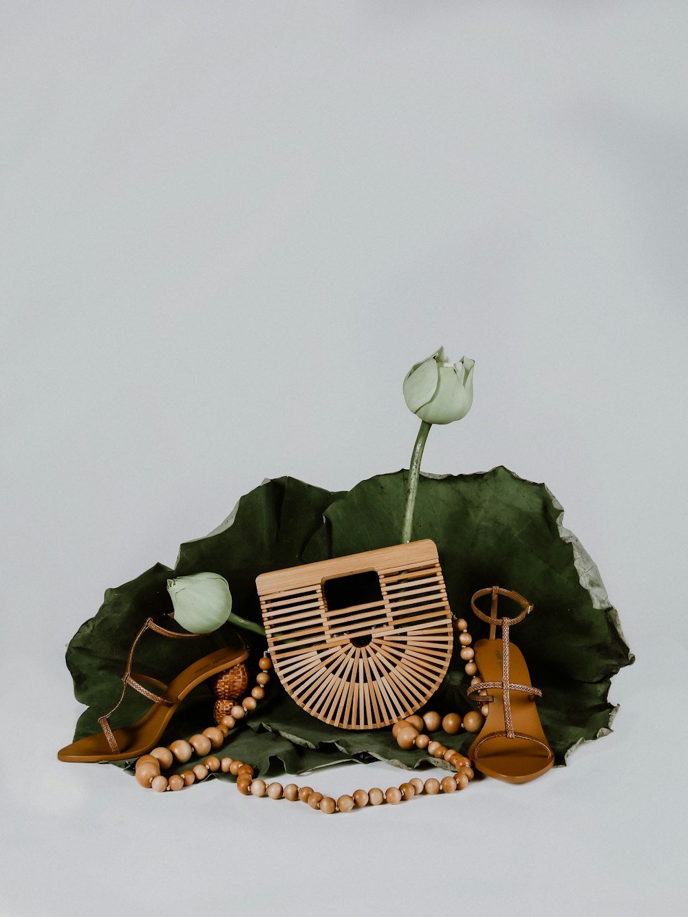 green and brown flower bouquet