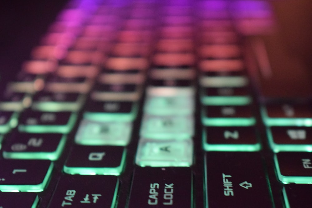 black and red computer keyboard