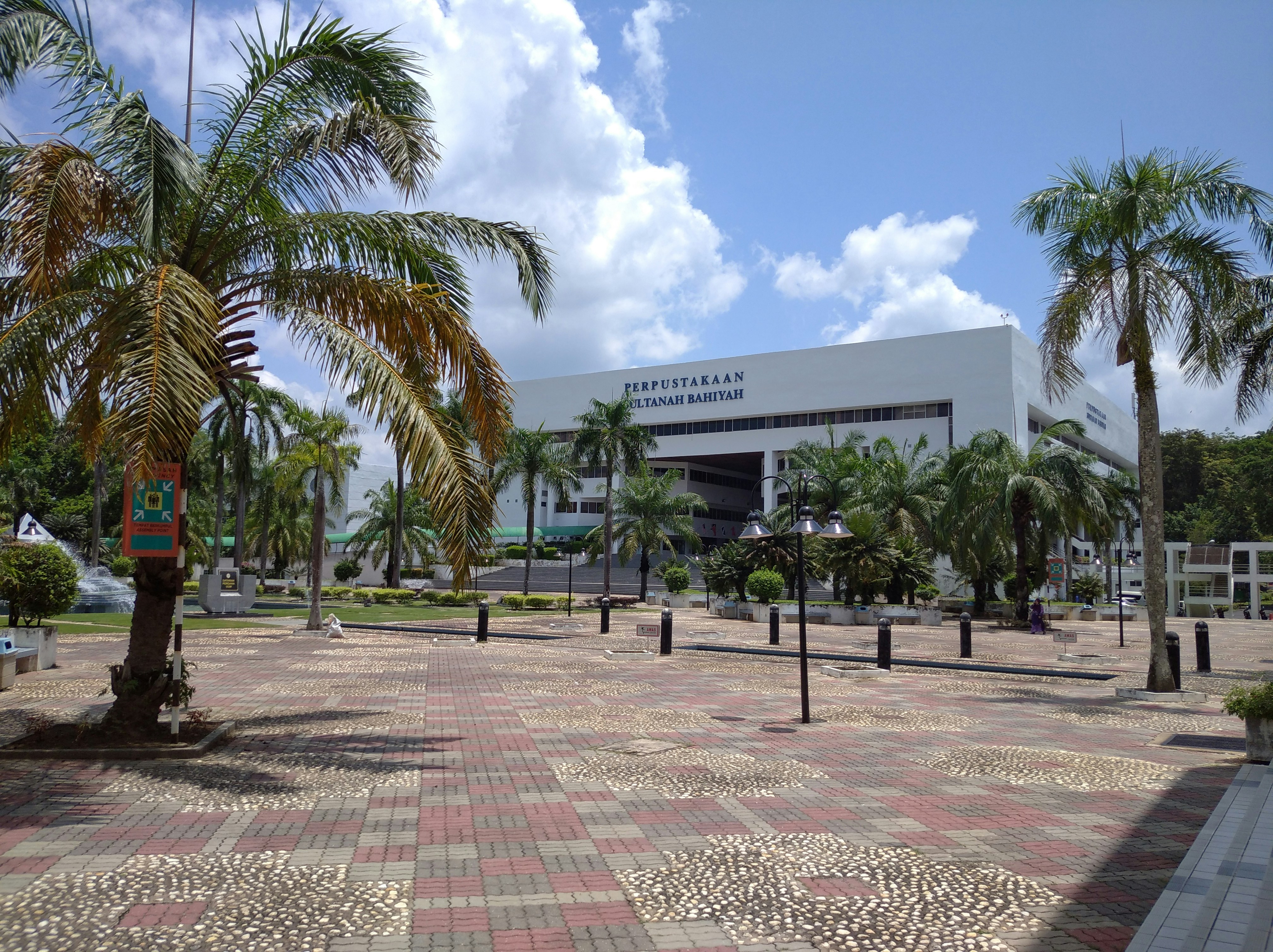 white concrete building near palm trees during daytime