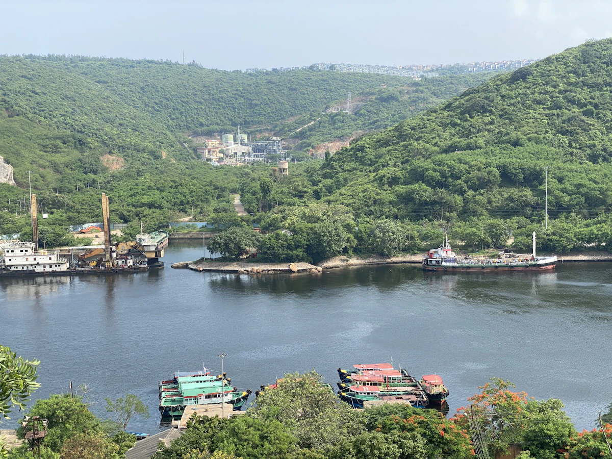 Aerial view of Visakhapatnam coast