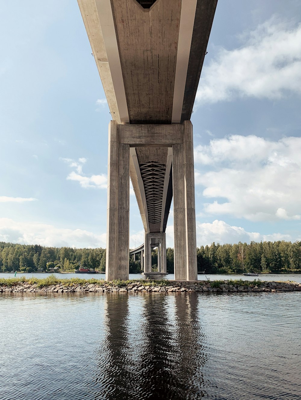 gray concrete bridge over river during daytime