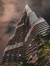 white and black high rise building