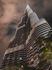 white and black high rise building