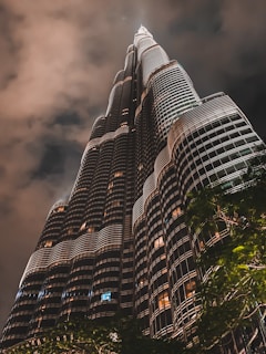 white and black high rise building