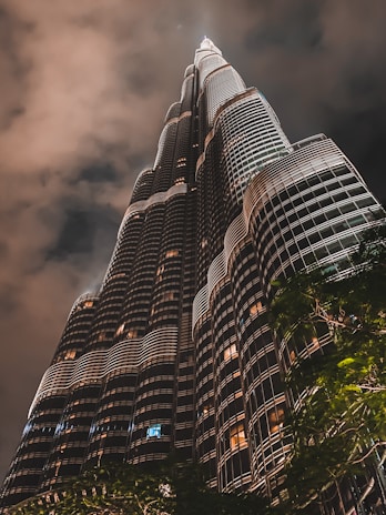 white and black high rise building