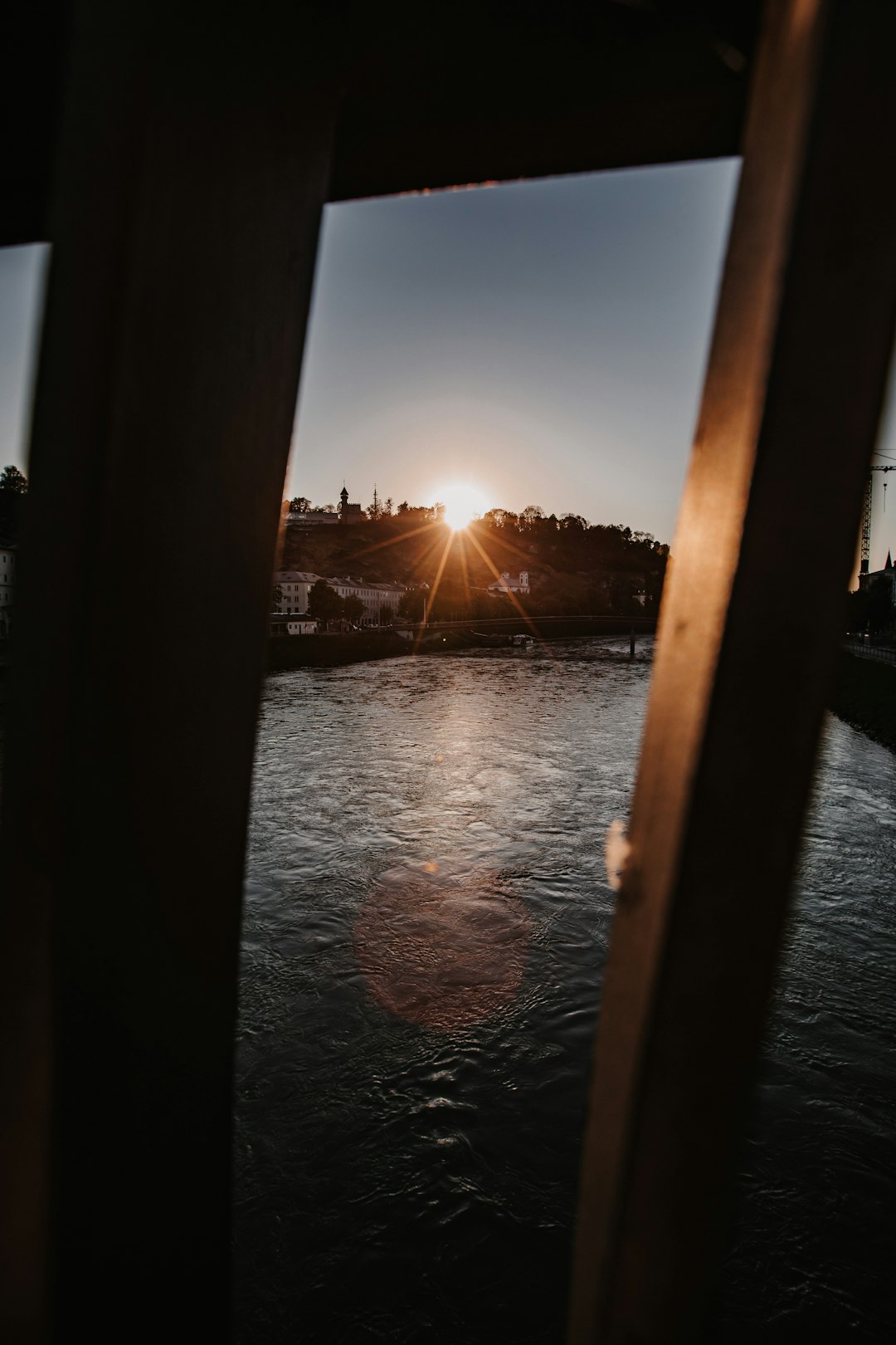 body of water during sunset