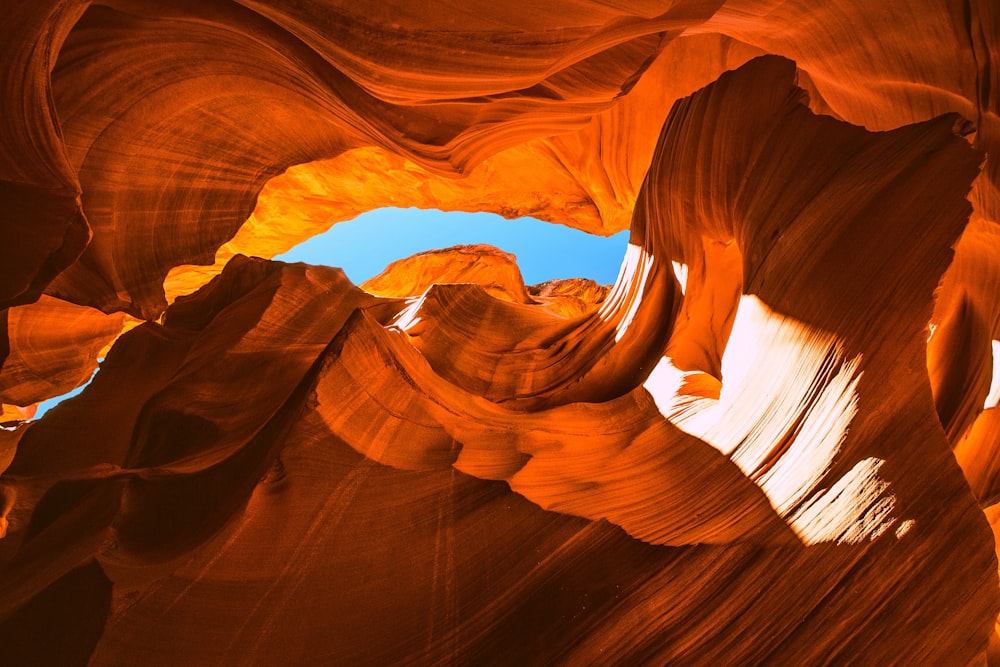 brown rock formation under blue sky during daytime