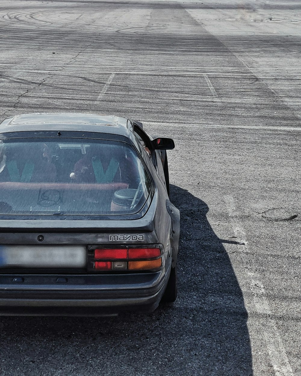 black bmw m 3 on road