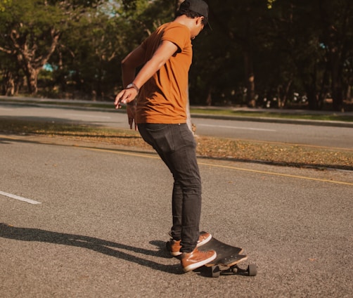 learning to ride a longboard