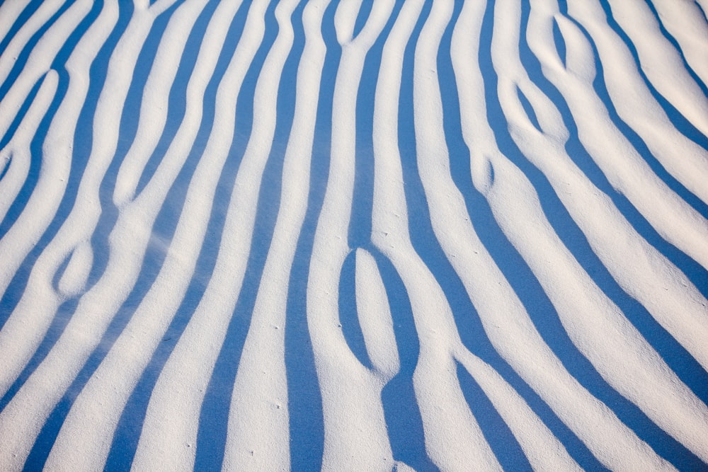 weißer Sand mit Schatten des Baumes tagsüber