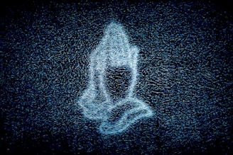blue and white light illustration