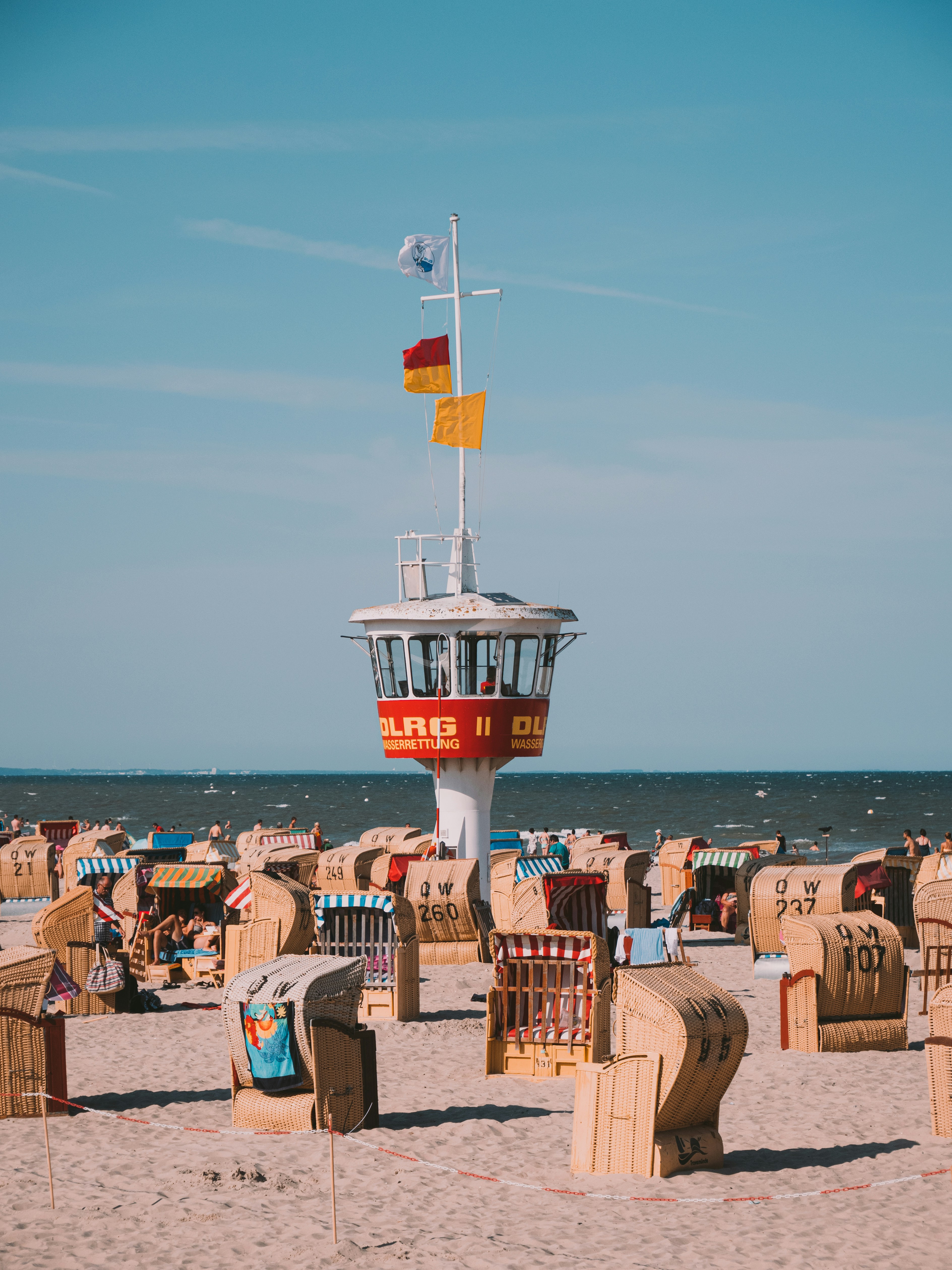 people on beach during daytime