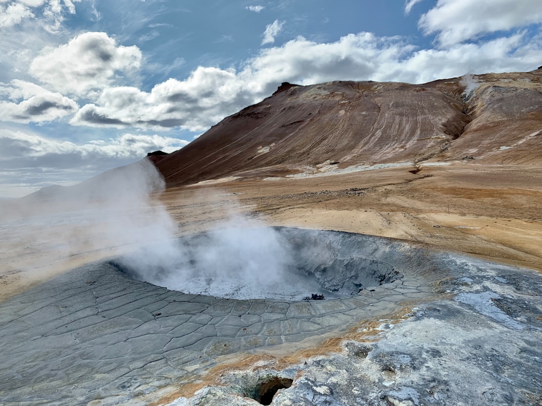 travelers stories about Volcanic crater in Hverir, Iceland