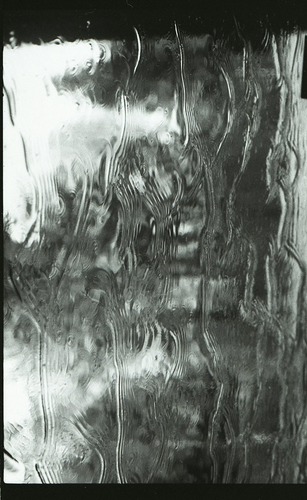 water droplets on glass panel