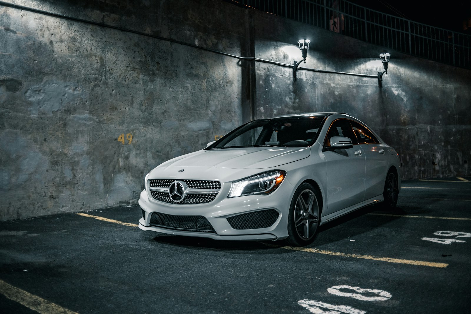 Canon EOS 6D + Yongnuo YN 35mm f/2 sample photo. Silver mercedes benz coupe photography