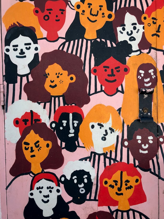 A cluttered, overstimulated mind — notebooks, tabs, half-finished work