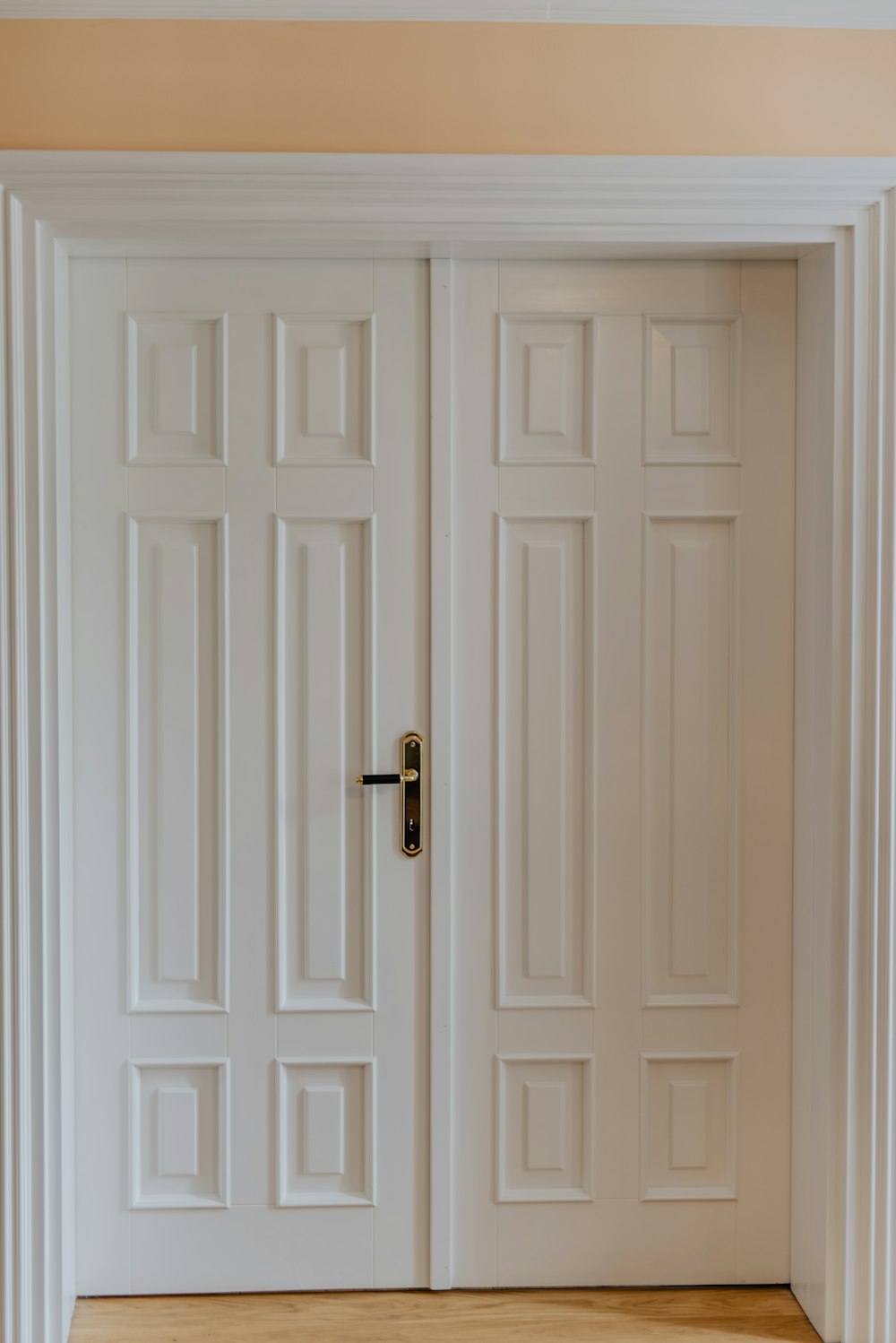white wooden 6 panel door