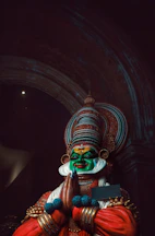 Kathakali dance performer