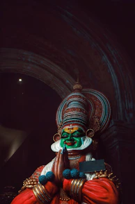 Kathakali dance performer