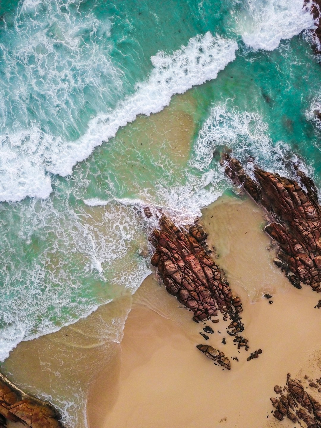 aerial view of beach during daytime