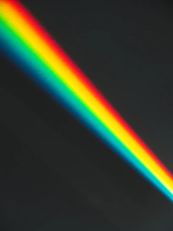 A spectrum of bars displayed on a dark background that highlights vivid customized colors.