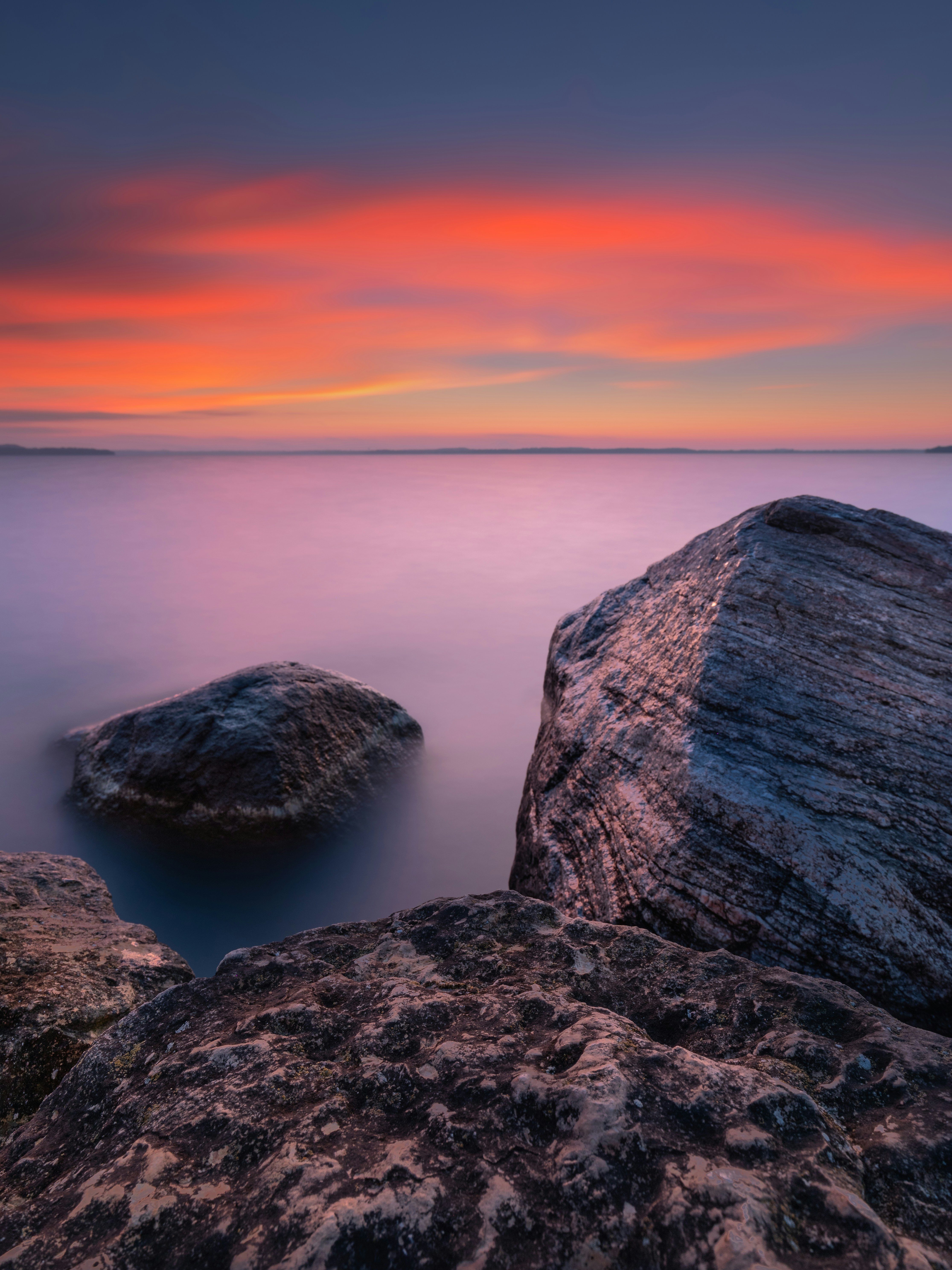 Rocks and a Sunset
